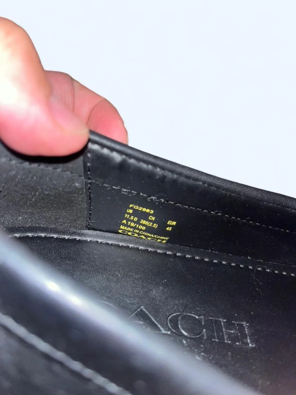 Coach Black Signature Men’s Penny Loafers